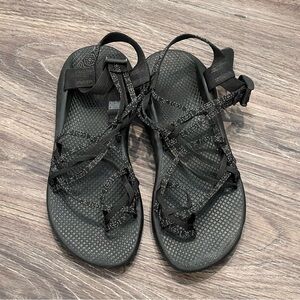 Chaco ZX/3 Women's 10 Black Classic Sport‎ Sandals Adjustable Strap